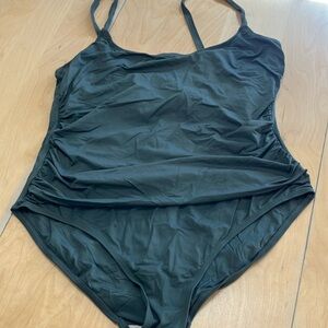 La Blanca Forest Green One Piece Swimsuit